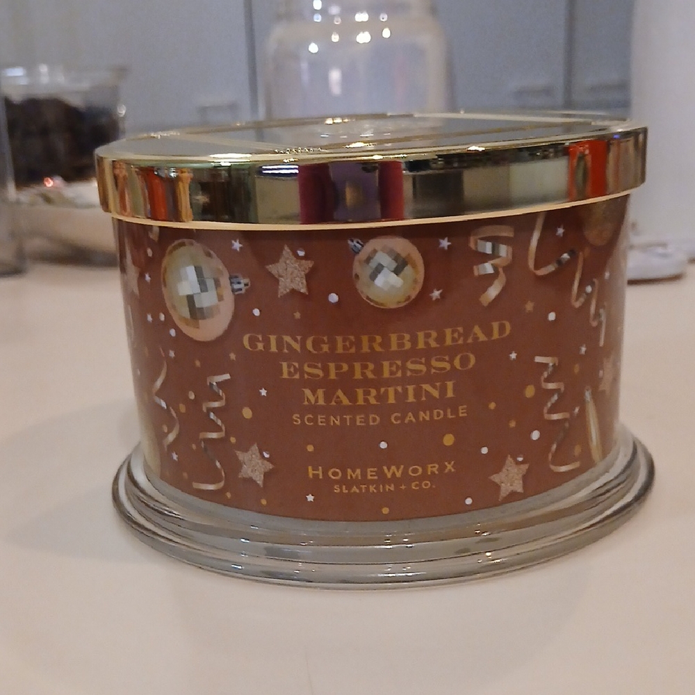 HomeWorx Gingerbread Espresso Martini Scented Candle - Brown